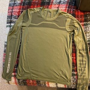 Olive Green Long Sleeve Shirt Crossfit